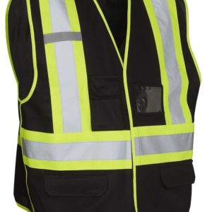5 point tear away hi vis traffic safety vest tricot polyester 3 sizes 5