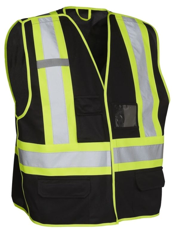 5 point tear away hi vis traffic safety vest tricot polyester 3 sizes 5