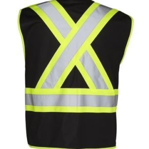 5 point tear away hi vis traffic safety vest tricot polyester 3 sizes 6