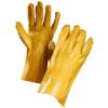 chemical resistant gloves yellow pvc coated 14 gauntlet cuff 360x