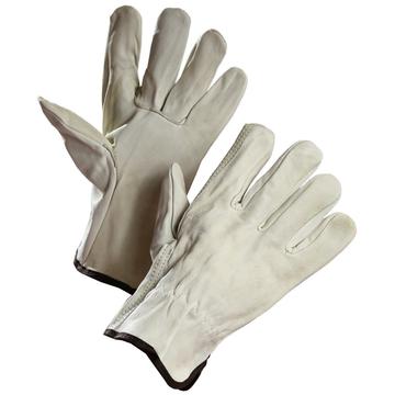 cowhide drivers glove with elastic