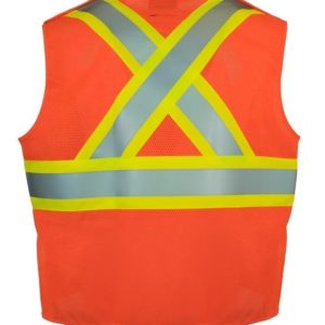 fire resistant fr 5 point tear away hi vis safety vest 2