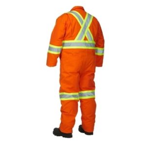 winter lined cotton canvas safety coverall 2
